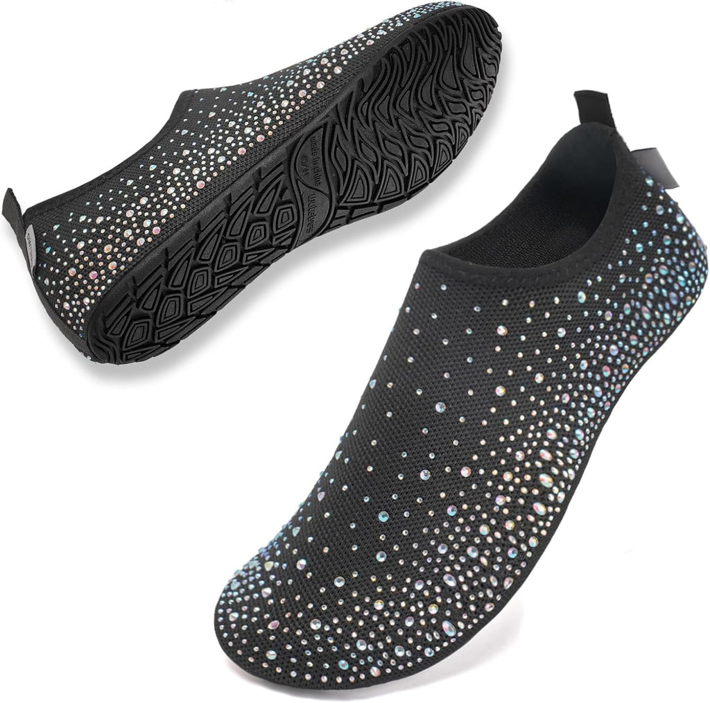 Womens Barefoot Water Shoes Travel House Slippers for Indoor and Outdoor Aqua Socks for Beach Swim Surf Yoga Dancing Camping Must Haves