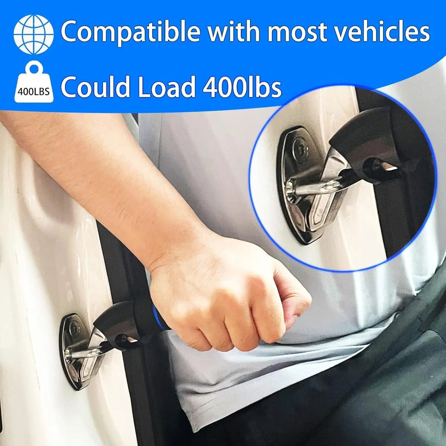 Elderly Car Assist Handle – Car Door Latch Support Tool for Seniors & Escape Tools(Blue)