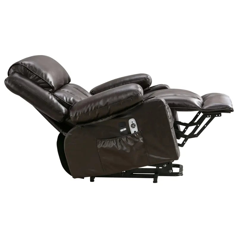 Power Lift Recliner Chair with Massage & Heat for Elderly - Large Electric Lift Chair with USB Port, Cup Holders, Side Pockets - Living Room Bedroom Single Sofa