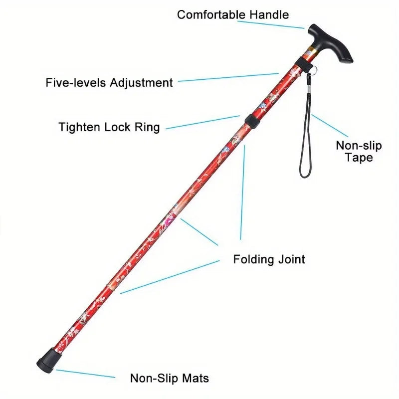 Collapsible Folding Walking Cane