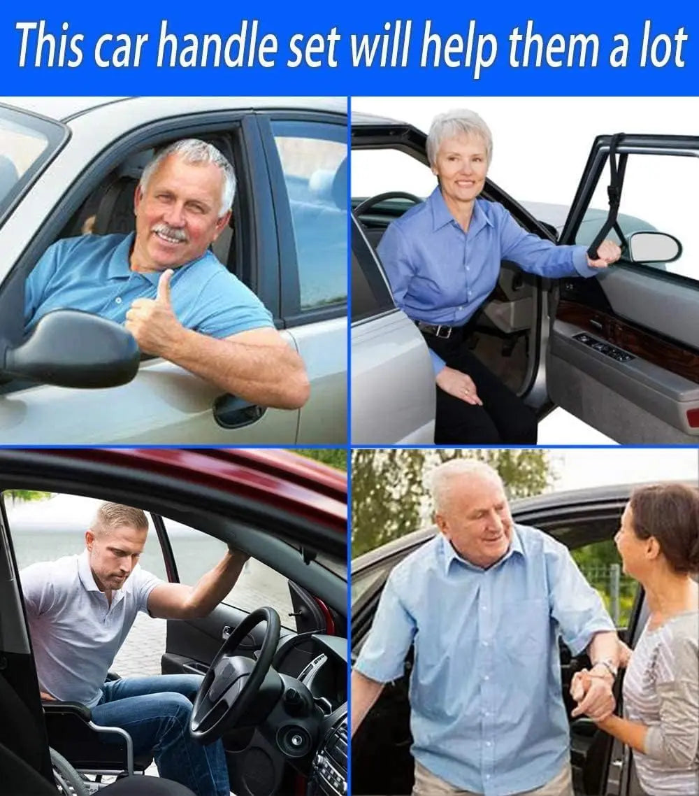 Elderly Car Assist Handle – Car Door Latch Support Tool for Seniors & Escape Tools(Blue)