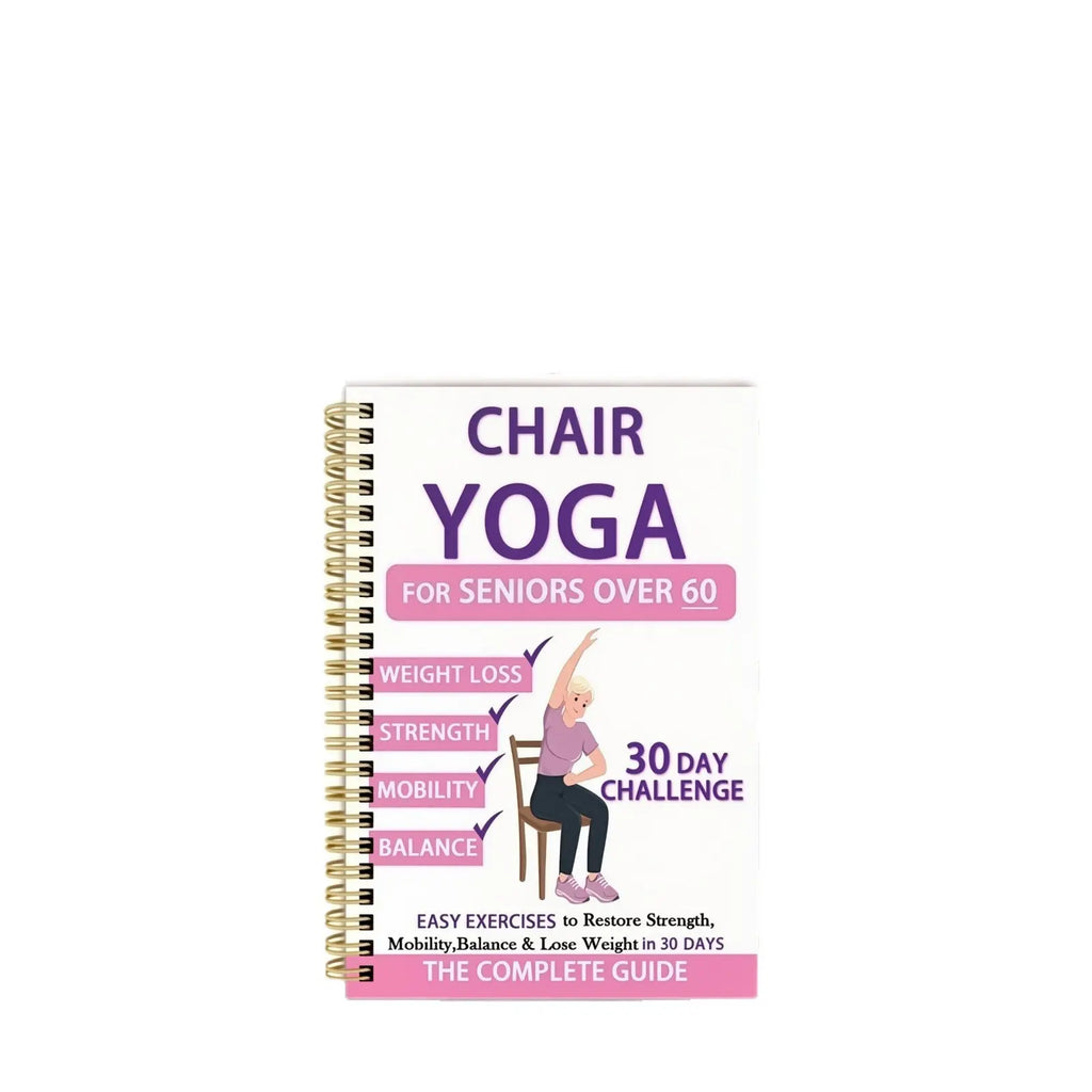 Senior Fitness Chair Exercise Book, Yoga Coiledrope Workout Guide, Elderly Health & Wellnesstraining Manual, Home Gym Equipment Accessory