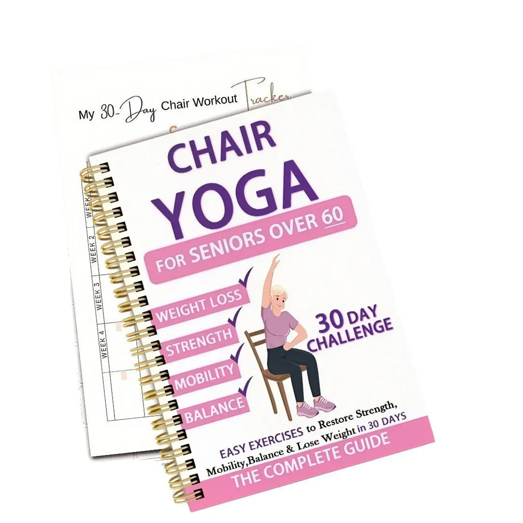Senior Fitness Chair Exercise Book, Yoga Coiledrope Workout Guide, Elderly Health & Wellnesstraining Manual, Home Gym Equipment Accessory