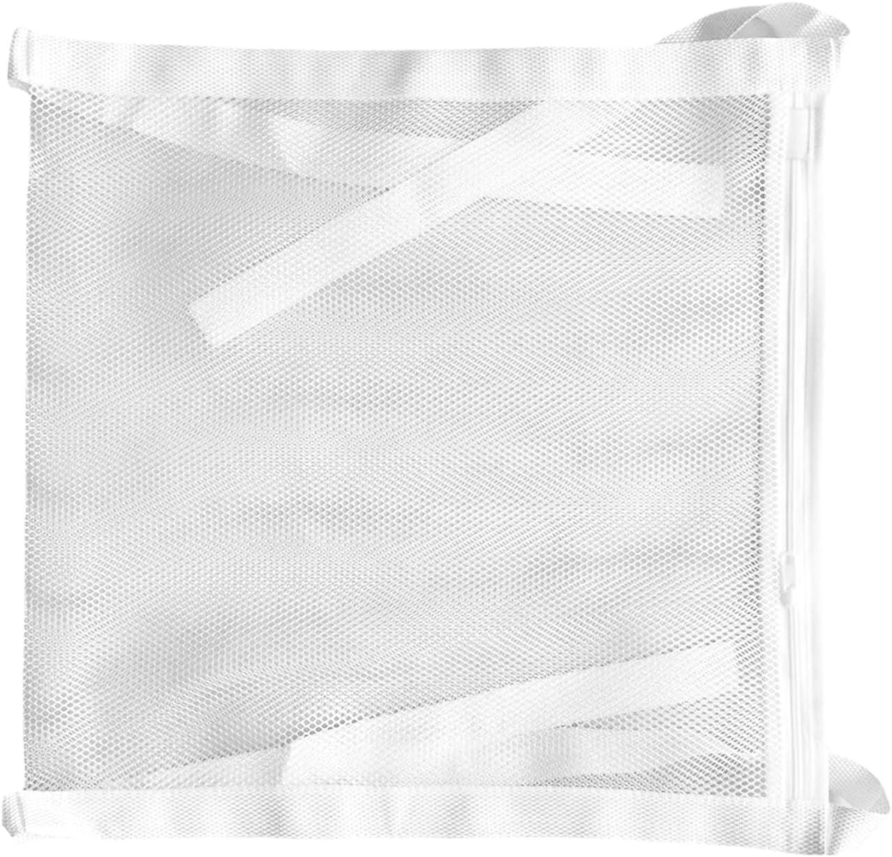 Shoe Drying Bag, Reusable Sneaker Drying Mesh Bags, Laundry Bag for Dryings Shoes, with Zipper Strap for Washing Machine, Shoes, Clothing, for Most Dryers Door(Color:White)
