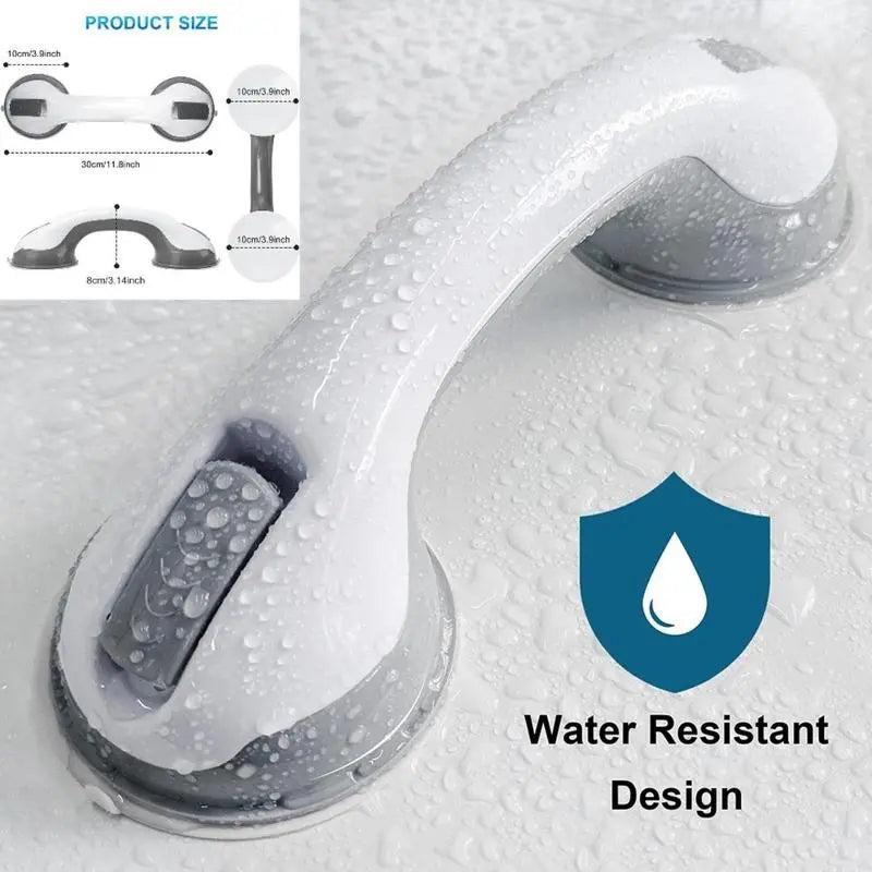 Shower Grab Bar with Suction Cups for Bathroom & Shower, Removable and Easy to Install, Strong Suction, Safe and Reliable, Especially Suitable for Elderly and Children